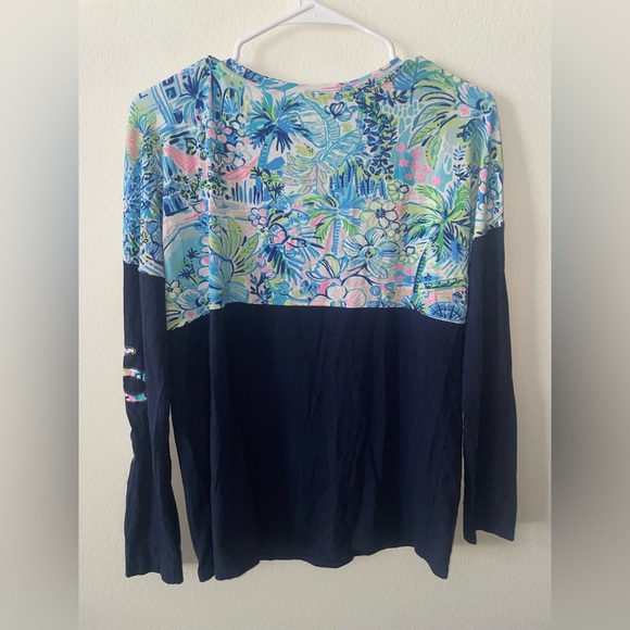 Lilly Pulitzer Floral Print Long Sleeve Top - Picture 4 of 4